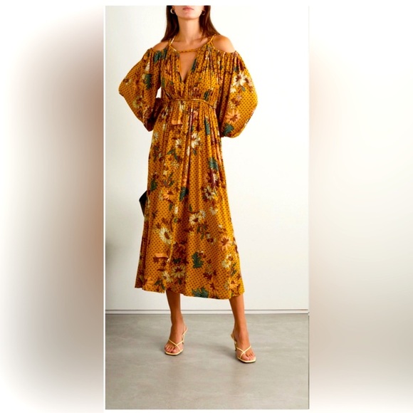 Ulla Johnson- NWT Noemi Dress is Amber. Size Small Petite. - Picture 1 of 7